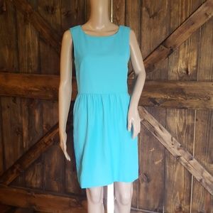 J. Crew Sleeveless Aqua Dress